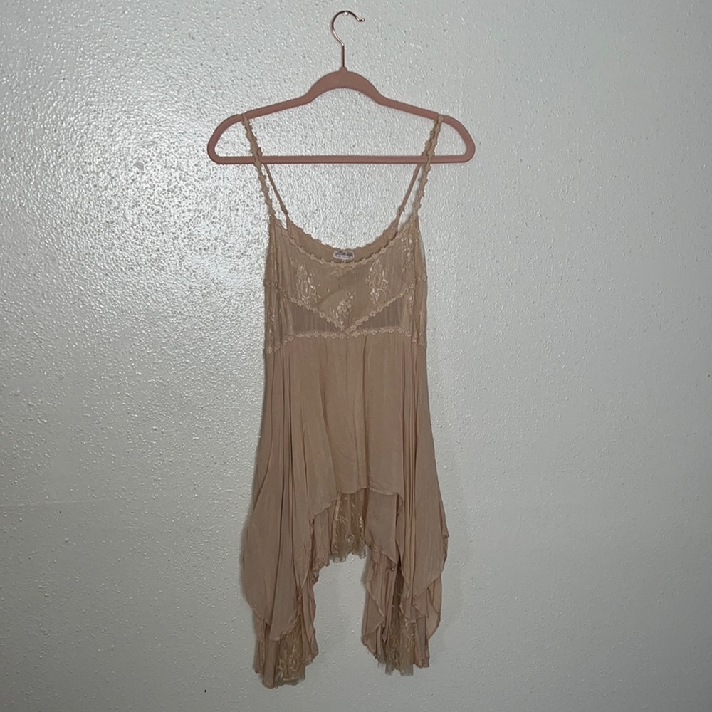 Free People Intimates Pink Lace Chemise - size XS